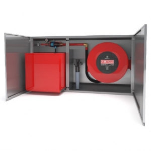 Arm&aacute;rio Com Carretel, V&aacute;lvula Autom&aacute;tica e Dep&oacute;sito para Espum&iacute;fero